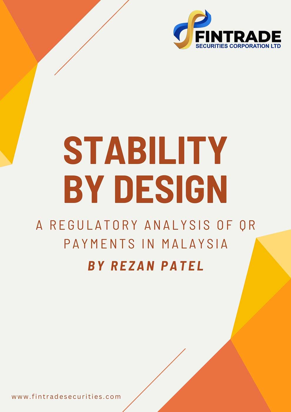 Stability By Design - A Regulatory Analysis of QR Payments in Malaysia